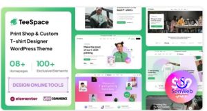 Chia sẻ theme TeeSpace tshirt designer WordPress free