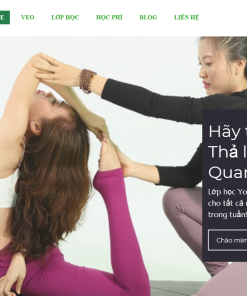 Mẫu website dạy Yoga chuẩn SEO