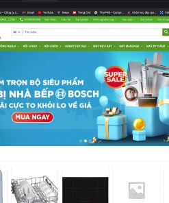 Mẫu website bán hàng điện máy giúp hàng hoá bán ra dễ dàng