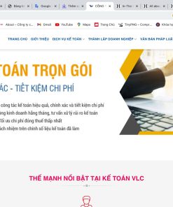 Mẫu website cung cấp dịch vụ kế toán