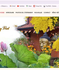 Mẫu web Chùa Khuông Việt tại Pháp