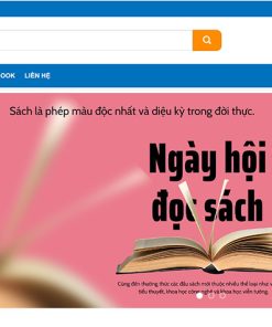 Mẫu website bán sách truebooks