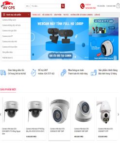 Mẫu website bán camera sw02