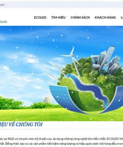Mẫu website dịch vụ tiết kiệm năng lượng