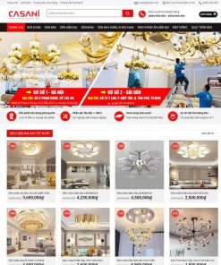Website bán đèn Led, đèn trang trí sw01