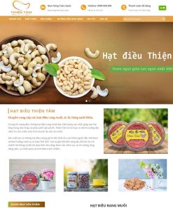 Website bán hạt điều, thực phẩm sw02