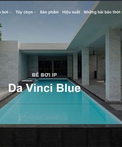 Mẫu website kinh doanh hồ bơi Pháp