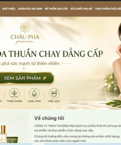 Mẫu website mỹ phẩm sw05 tông vàng