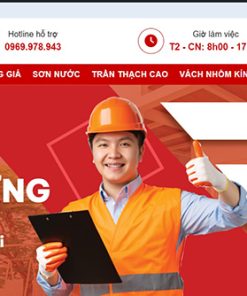 Mẫu website sửa nhà Huy Hùng