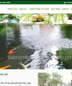 Mẫu website thiết kế sân vườn quận 7 sw01