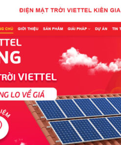 Mẫu website điện năng lượng mặt trời Vietel Kiên Giang sw01