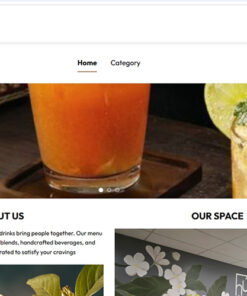 Mẫu website cửa hàng trà sữa sw022