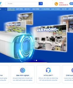 Mẫu website lắp đặt thiết bị camera