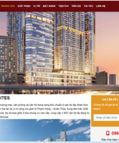 Mẫu website dự án bds Sun Feliza Suites