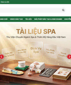 Mẫu website bán tài liệu spa022