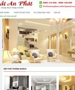 Mẫu website nội thất An Phát
