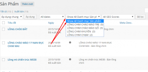 Tạo bộ lọc filter cho taxonomy wordpress