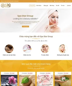 Mẫu Website Spa làm đẹp bằng WordPress