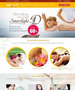Mẫu Website Spa phong thuỷ màu vàng 02