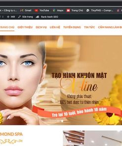 Mẫu website giới thiệu dịch vụ spa làm đẹp