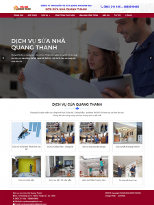 mẫu website sơn sửa nhà đẹp