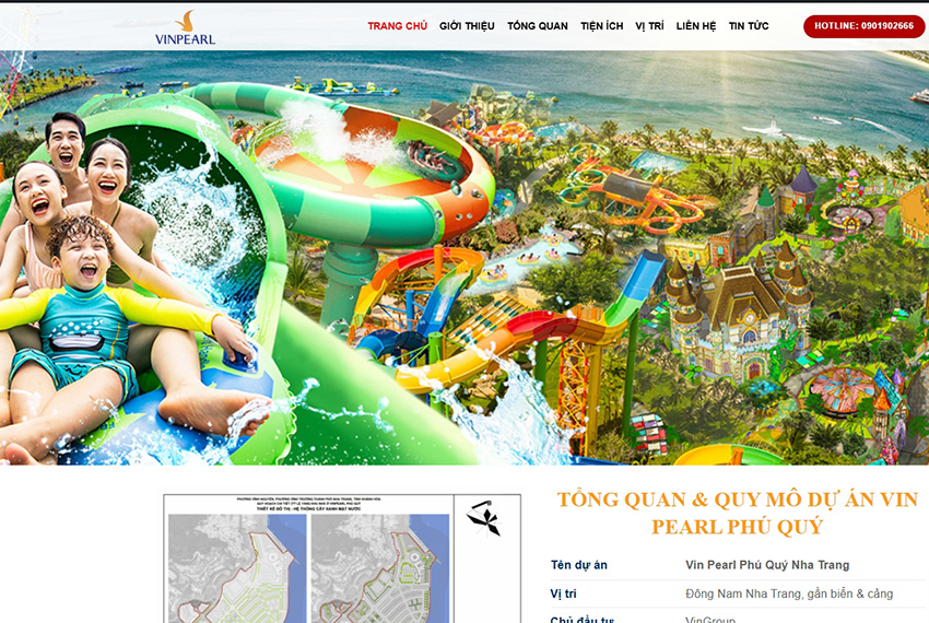 Mẫu website landing Page Vinpear sw02