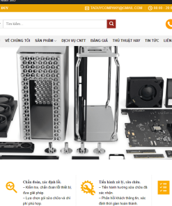 Mẫu website dịch vụ sửa máy tính laptop
