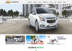 Mẫu website bán xe ộ tô bằng wordpress