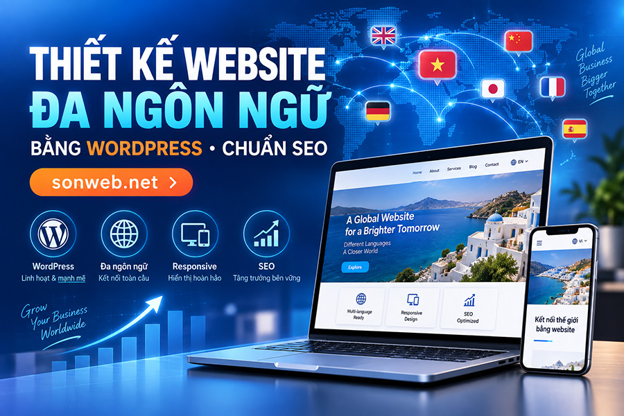 Thiết Kế Website Đa Ngôn Ngữ Bằng WordPress Chuẩn SEO 2026