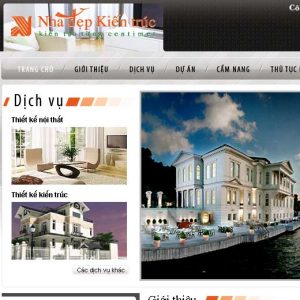 Thiết kế web kiến trúc - nội thất - xây dựng