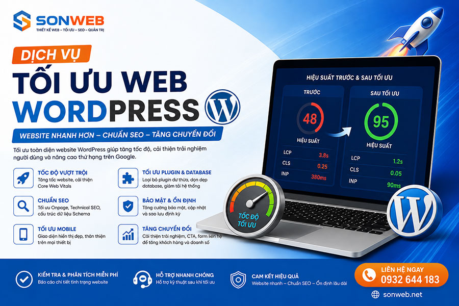 Dịch vụ Tối Ưu Website WordPress Tăng Tốc