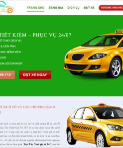Mẫu website đặt taxi giá rẻ sw02