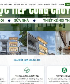 Website công ty xây dựng Mỹ Sơn